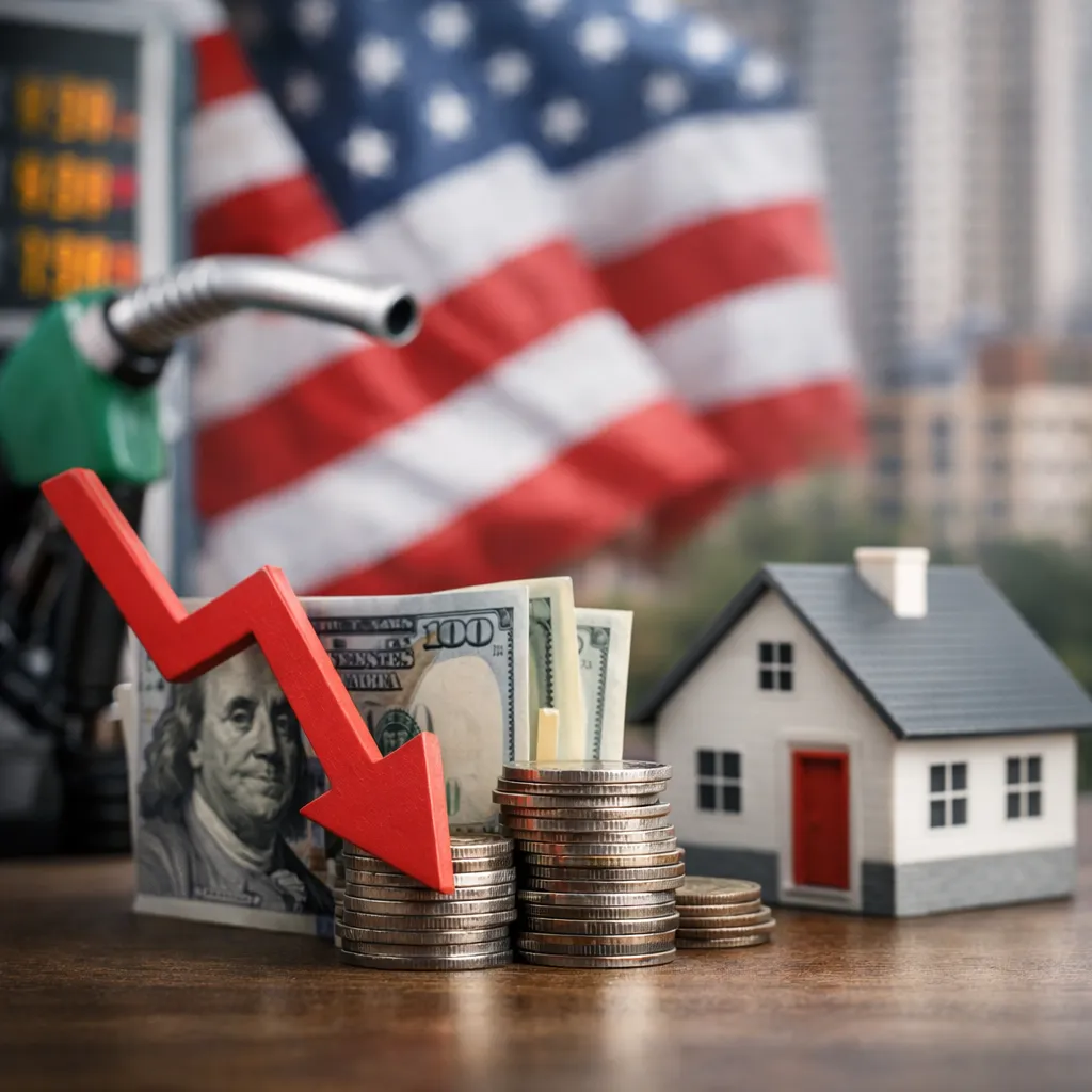 التضخم في أميركا يتراجع إلى أدنى مستوى في 5 سنوات مع انخفاض أسعار الغاز وتكاليف السكن